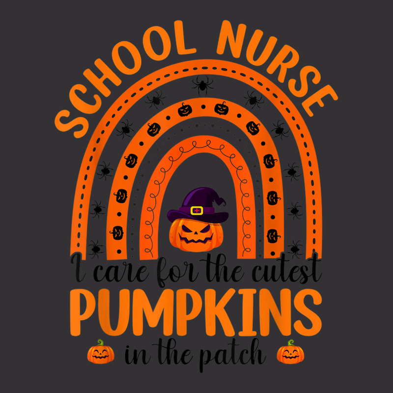 School Nurse Cutest Pumpkins Rainbow Halloween Spider Vintage Hoodie And Short Set | Artistshot