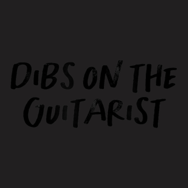 Vintage Style Dibs On The Guitarist Text Funny Handwriting T-shirt | Artistshot