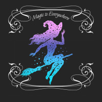 Magic Is Everywhere Witch Flying On A Broomstick Halloween Unisex Hoodie | Artistshot