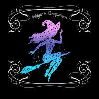 Magic Is Everywhere Witch Flying On A Broomstick Halloween Zipper Hoodie | Artistshot