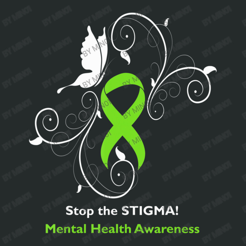 Stop The Stigma Mental Health Awareness Women's Triblend Scoop T-shirt by Min01 | Artistshot