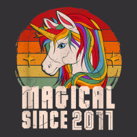 Magical Since 2011 Vintage Unicorn Birthday Vintage Hoodie | Artistshot