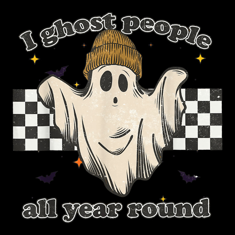 Retro I Ghost People All Year Around Halloween Spooky Vibes V-neck Tee | Artistshot