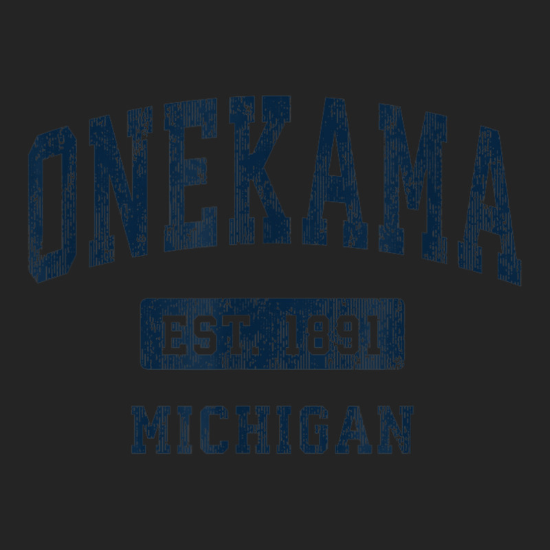 Onekama Michigan Mi Vintage Athletic Sports Design 3/4 Sleeve Shirt | Artistshot