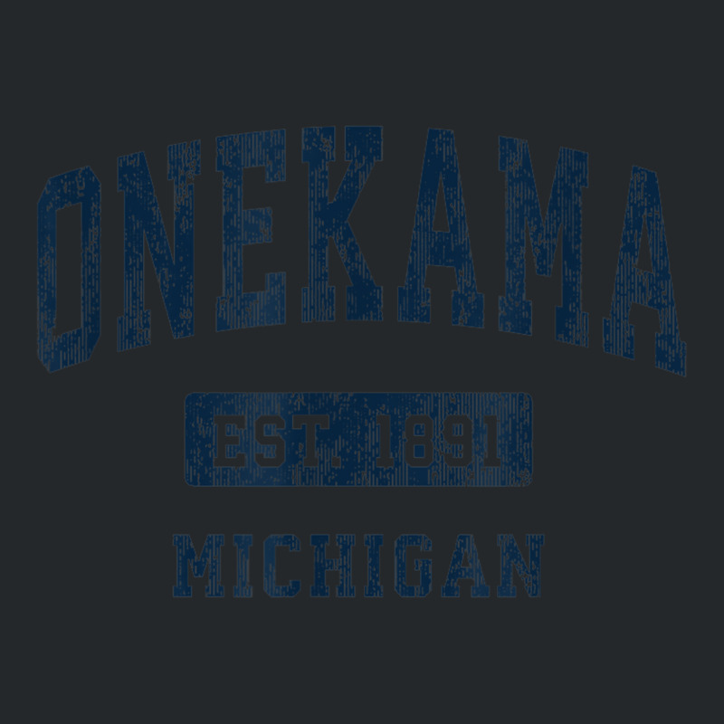 Onekama Michigan Mi Vintage Athletic Sports Design Crewneck Sweatshirt | Artistshot