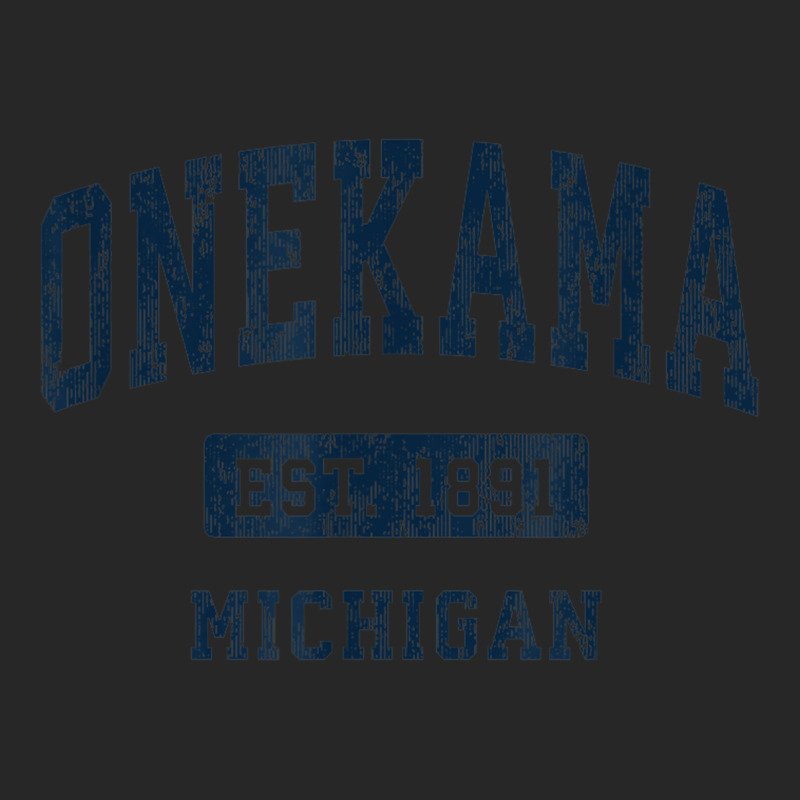 Onekama Michigan Mi Vintage Athletic Sports Design Men's T-shirt Pajama Set | Artistshot