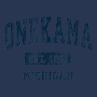 Onekama Michigan Mi Vintage Athletic Sports Design Men Denim Jacket | Artistshot