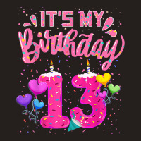 It's My 13th Birthday Doughnut Happy 13 Years Old Girl Kids Tank Top | Artistshot