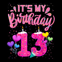 It's My 13th Birthday Doughnut Happy 13 Years Old Girl Kids Long Sleeve Shirts | Artistshot