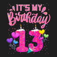 It's My 13th Birthday Doughnut Happy 13 Years Old Girl Kids Classic T-shirt | Artistshot