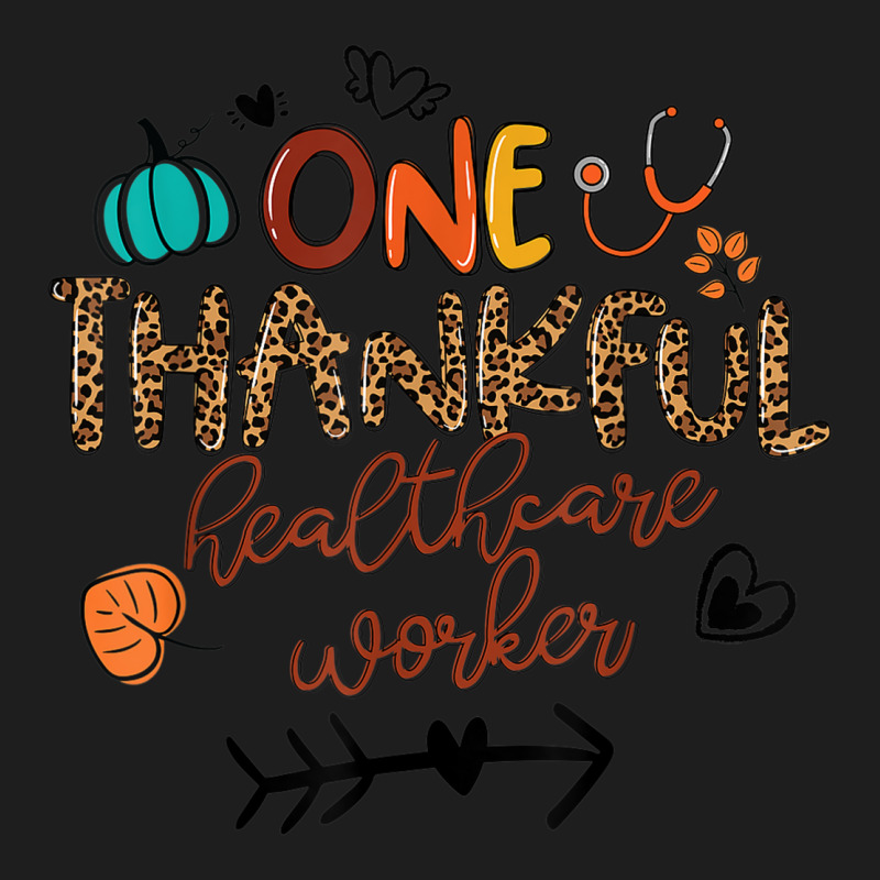 One Thankful Healthcare Worker Leopard Pumpkin Thanksgiving Classic T-shirt | Artistshot