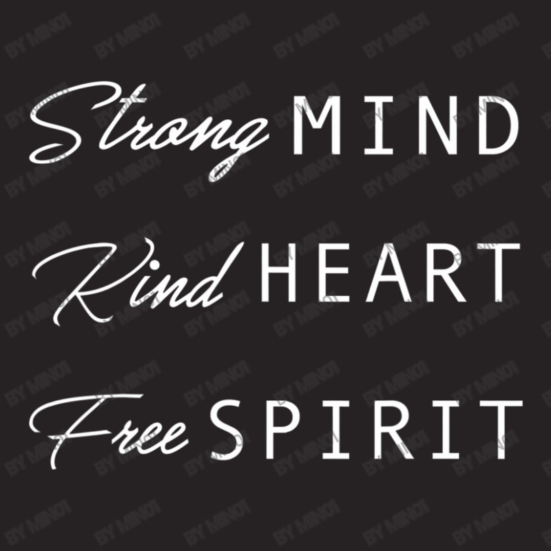 Strong Mind Kind Heart Free Spirt White Type Vintage Cap by Min01 | Artistshot