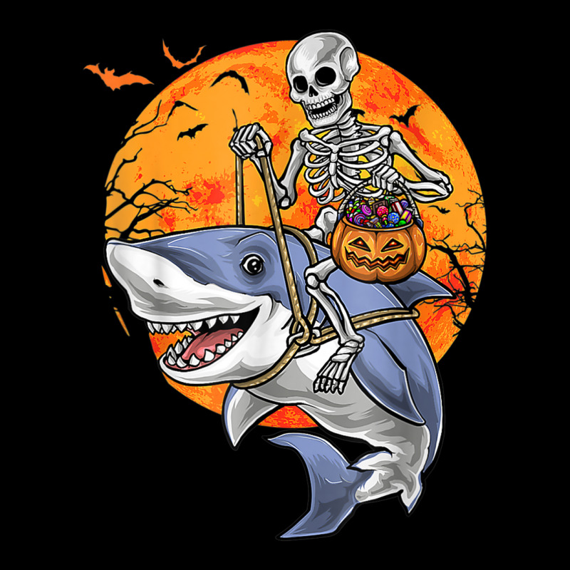 Halloween Skeleton Shark Kids Boys Girls Funny Halloween Zipper Hoodie | Artistshot