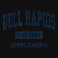 Dell Rapids South Dakota Sd Vintage Athletic Sports Design Landscape Canvas Print | Artistshot