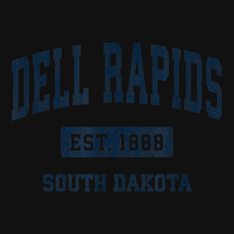 Dell Rapids South Dakota Sd Vintage Athletic Sports Design Landscape Canvas Print | Artistshot