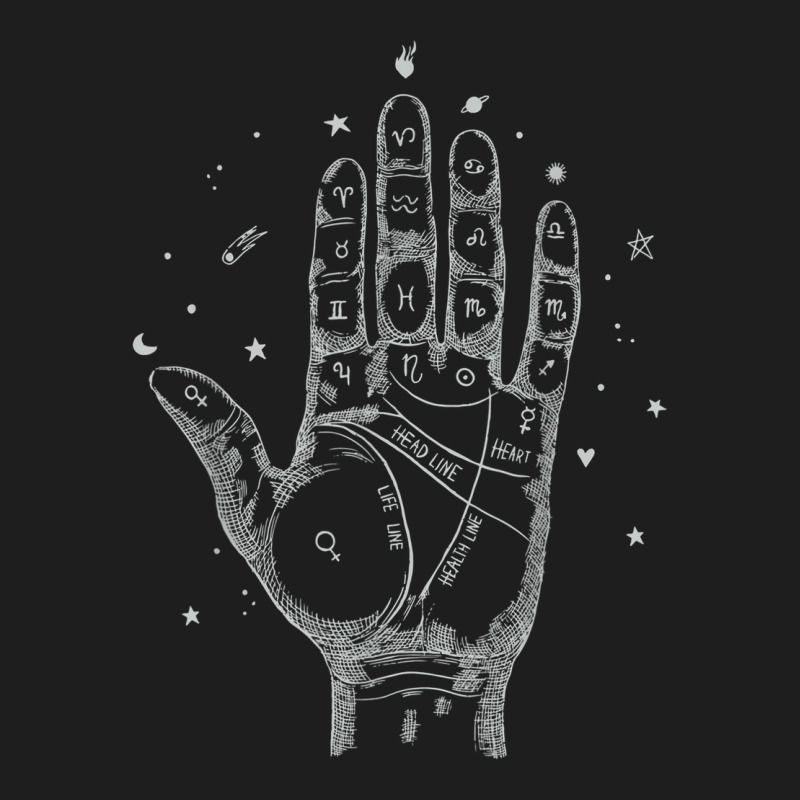 Last Minute Halloween Palmistry Zodiac Psychic Classic T-shirt by Outpost | Artistshot