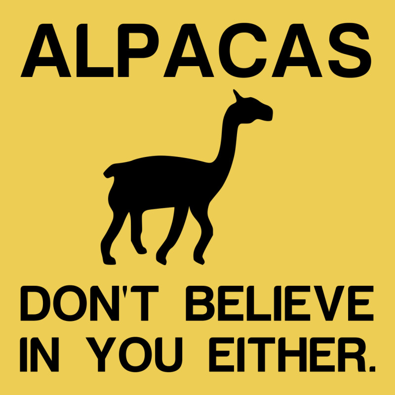 Alpacas Dont Believe License Plate | Artistshot