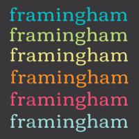 Framingham Massachusetts (ma) Cute And Colorful Text Ladies Curvy T-shirt | Artistshot