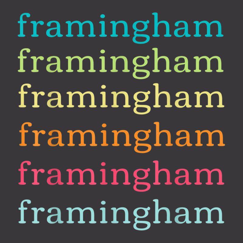 Framingham Massachusetts (ma) Cute And Colorful Text Ladies Curvy T-Shirt by Sombre | Artistshot