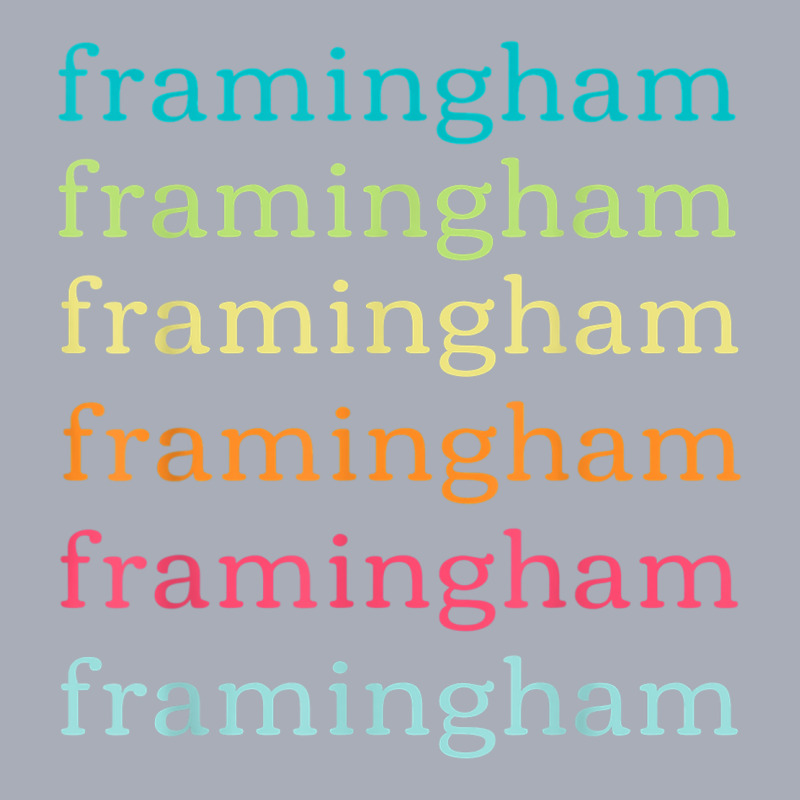 Framingham Massachusetts (ma) Cute And Colorful Text Tank Dress by Sombre | Artistshot