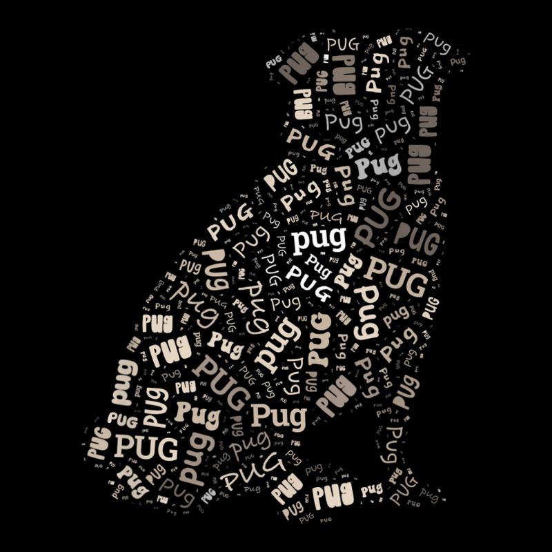 Pug Funny Puppy Dog Lover Wordart Pocket T-Shirt by Aquarius | Artistshot