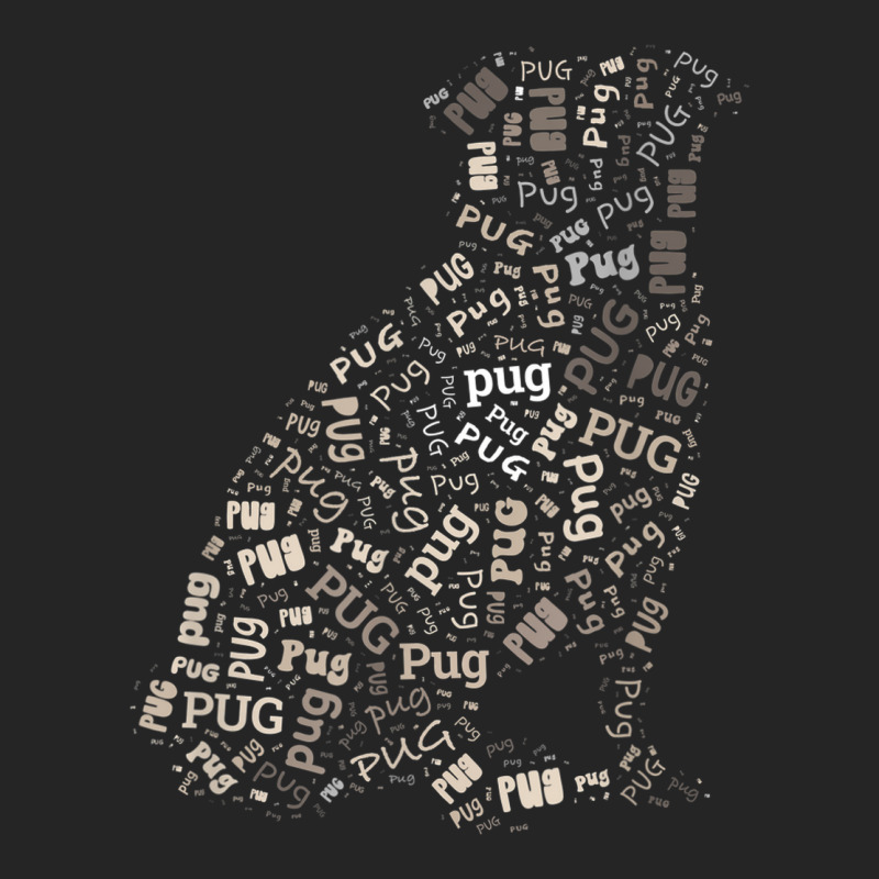 Pug Funny Puppy Dog Lover Wordart Unisex Hoodie by Aquarius | Artistshot