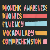 Phonemic Awareness Phonics Fluency Vocabulary Comprehension Women's Triblend Scoop T-shirt | Artistshot