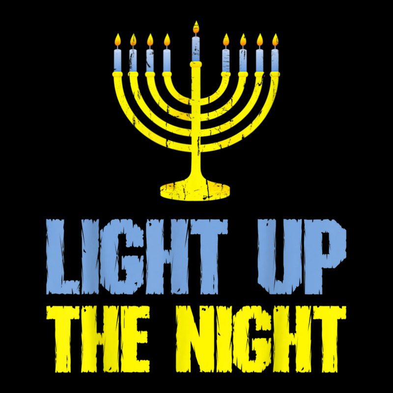 Light Up The Night Christmas Jewish Hanukkah Men Women V-Neck Tee by Renew | Artistshot