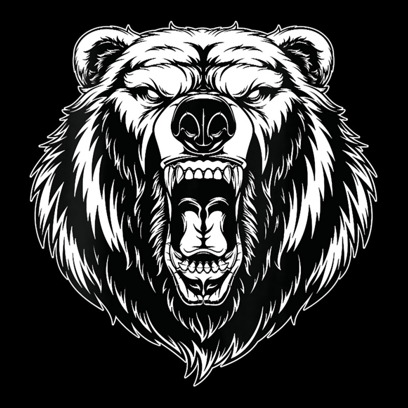 Womens Angry Bear Ferocious Grizzly Bear Pocket T-shirt | Artistshot