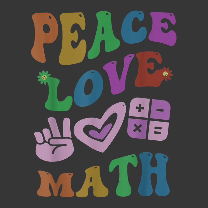 Peace Love Math Retro Stem Teacher Groovy School Toddler Hoodie | Artistshot