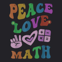 Peace Love Math Retro Stem Teacher Groovy School Youth Tee | Artistshot