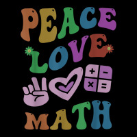 Peace Love Math Retro Stem Teacher Groovy School Youth Sweatshirt | Artistshot