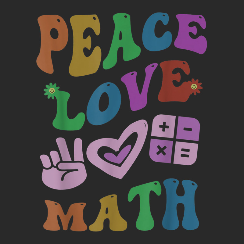 Peace Love Math Retro Stem Teacher Groovy School Toddler T-shirt | Artistshot