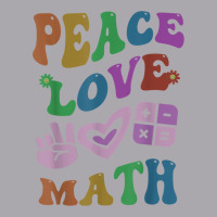 Peace Love Math Retro Stem Teacher Groovy School Youth 3/4 Sleeve | Artistshot