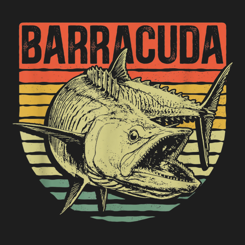 Great Barracuda Cuda Fishing Wildlife Saltwater Fish Art Classic T-shirt by Renew | Artistshot