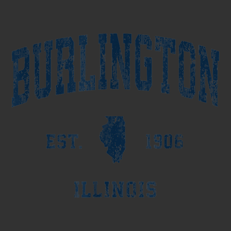 Burlington Illinois Il Vintage Athletic Navy Sports Design Baby Bodysuit | Artistshot