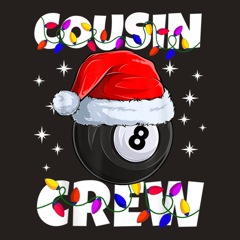 Billiard 8 Ball Play Pool Cousin Crew Christmas Lights Tank Top | Artistshot