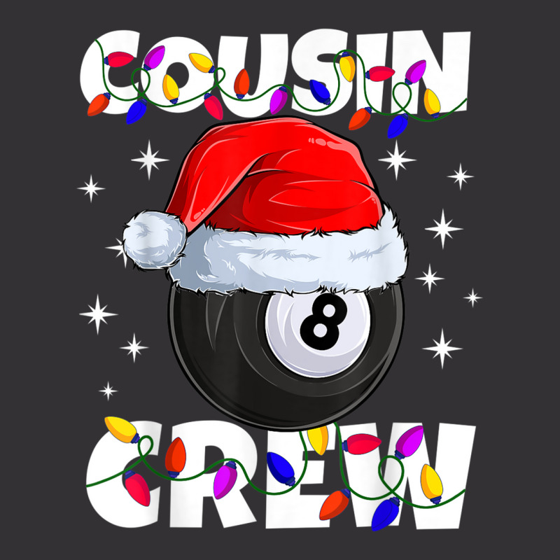 Billiard 8 Ball Play Pool Cousin Crew Christmas Lights Vintage Hoodie | Artistshot