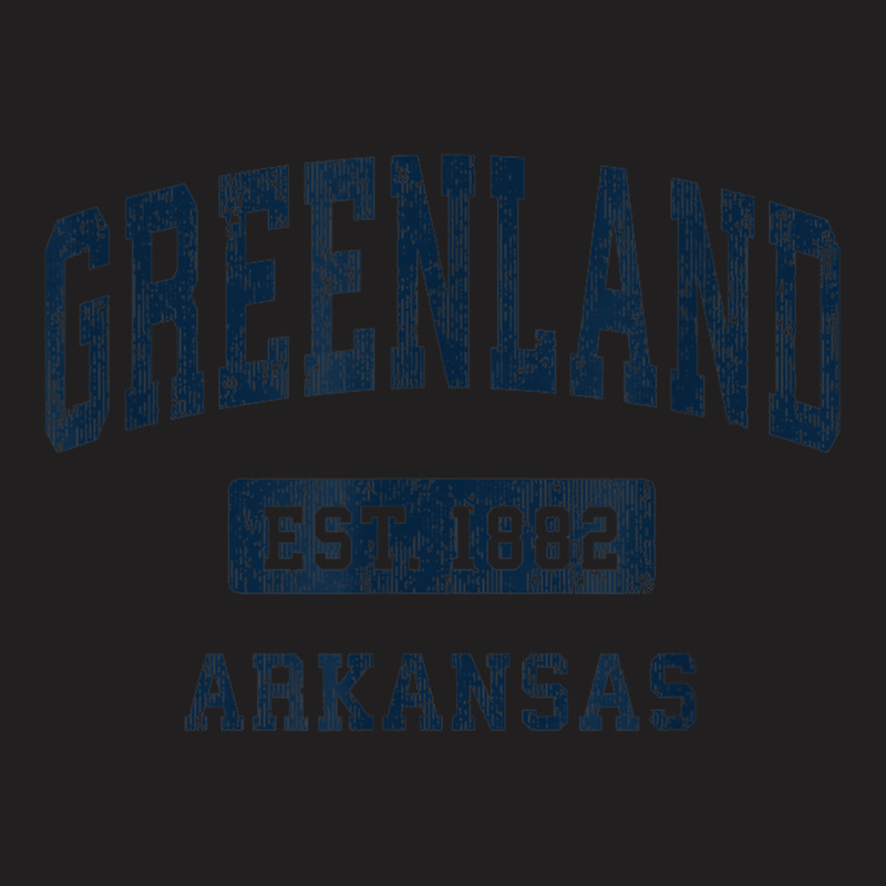 Greenland Arkansas Ar Vintage Athletic Sports Design T-shirt | Artistshot