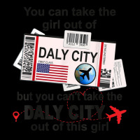 Flight Ticket Daly City   Girl From Daly City Boarding Pass Zipper Hoodie | Artistshot