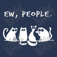 Funny Cat Ew People Ladies Denim Jacket | Artistshot