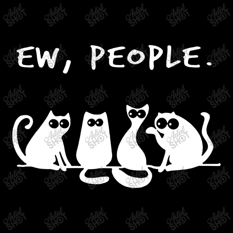 Funny Cat Ew People Women's V-Neck T-Shirt by Aibon | Artistshot