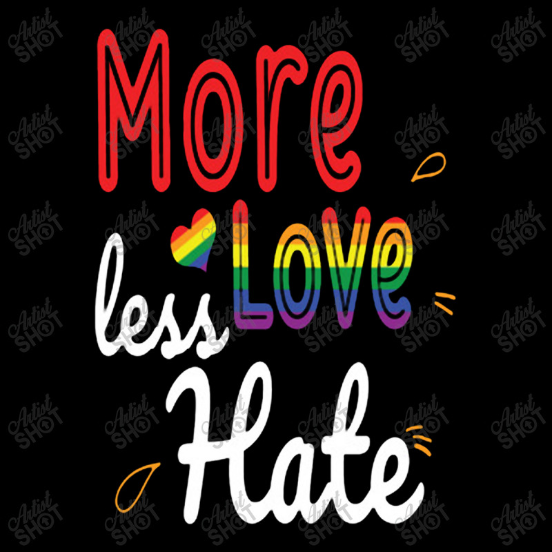 More Love Less Hate Lgbt Men's 3/4 Sleeve Pajama Set | Artistshot