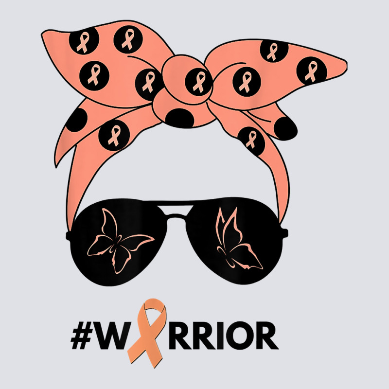 Peach Ribbon Uterine Endometrial Cancer Warrior Bandana Bucket Hat by TeriAndrea | Artistshot