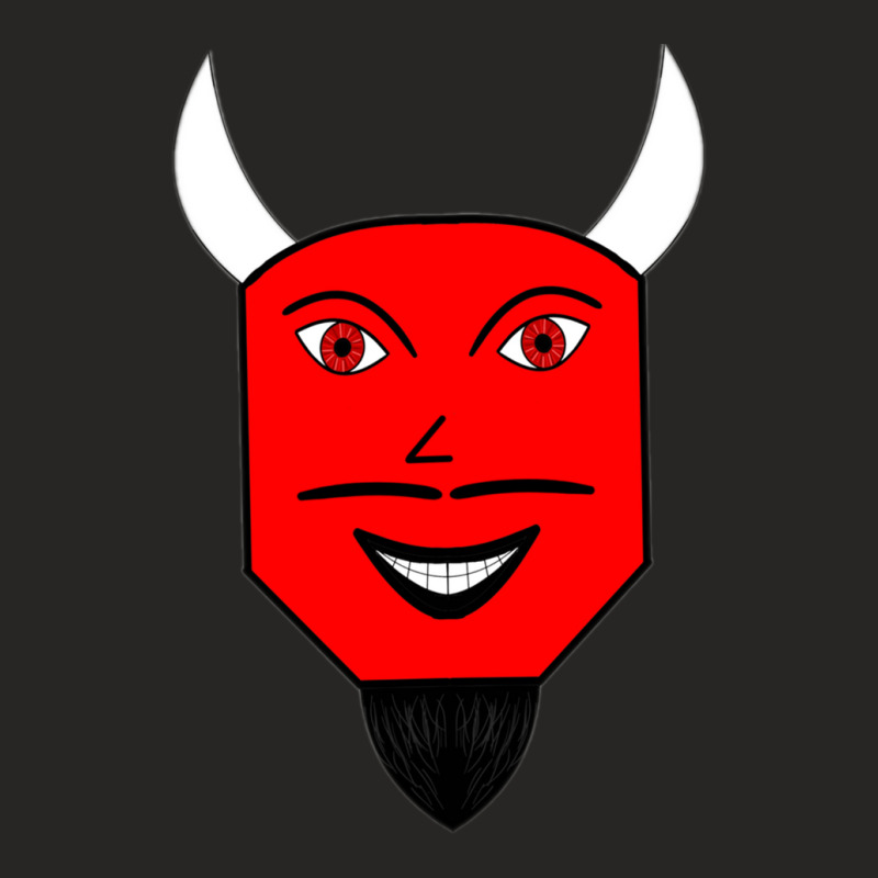 Cartoon Satan Face Ladies Fitted T-Shirt by RobinIntorcia | Artistshot