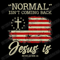 Normal Isn't Coming Back But Jesus Is Revelation 14 Vintage Men's 3/4 Sleeve Pajama Set | Artistshot