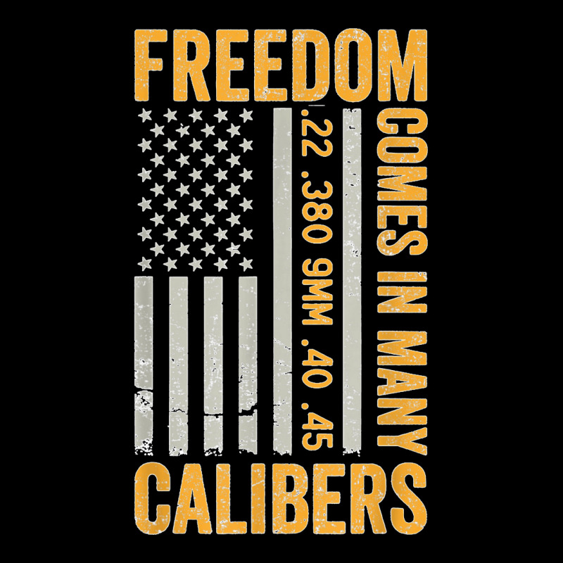 Freedom Comes In Many Calibers Funny Pro Gun Usa Flag Adjustable Cap by URVIBUPADHYAY | Artistshot