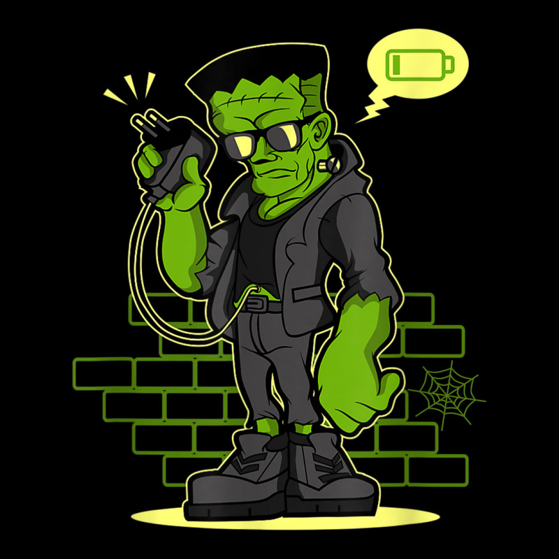 Frankenstein With Low Battery On Halloween Baby Tee by Complete | Artistshot