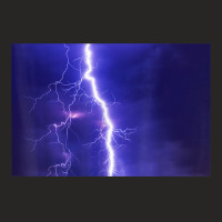 Purple Lightning Storm Thunderstorm Electrical Storm T Shirt Ladies Fitted T-shirt | Artistshot