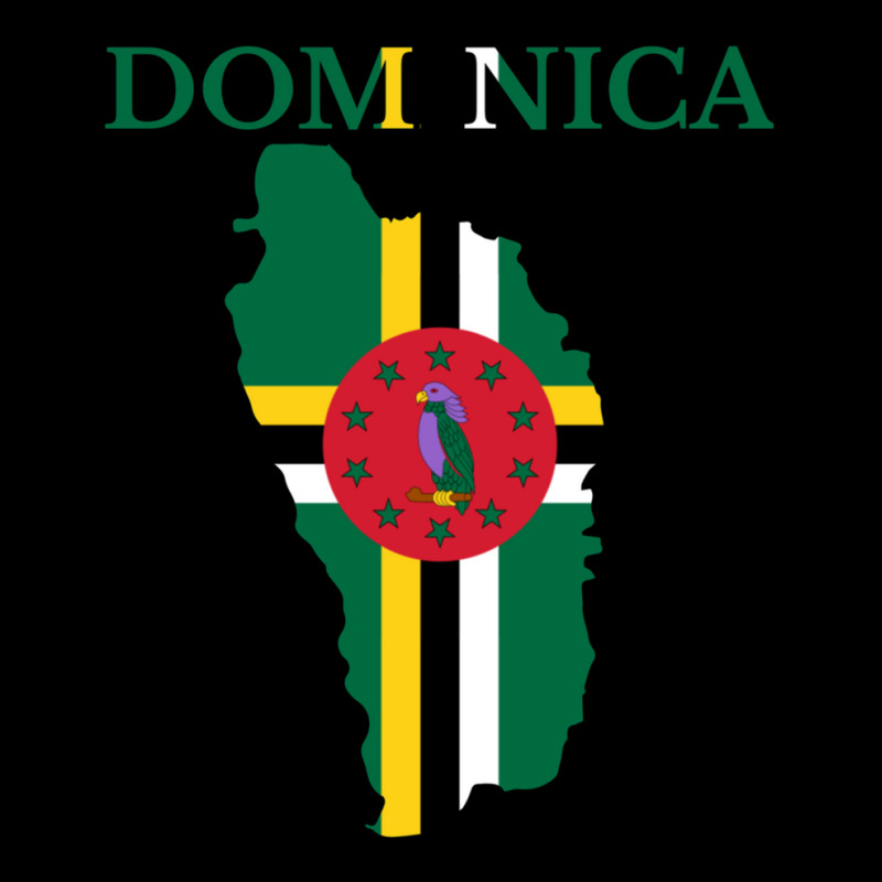 Dominica Flag Map Cropped Hoodie by OrlandoChase | Artistshot